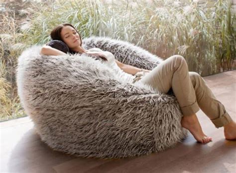 fur bean bag